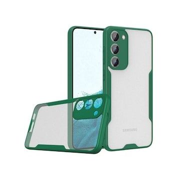 BSSM Samsung Galaxy S23 Plus Platin Silikon Yeşil Kılıf