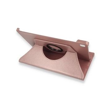 BSSM Samsung Galaxy T500 Tab A7 10.4 360 Deri Rose Gold Tablet Kılıfı