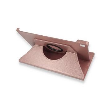 BSSM Samsung Galaxy T500 Tab A7 10.4 360 Deri Rose Gold Tablet Kılıfı