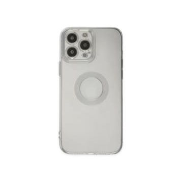 BSSM Santa Lens Silikon - Şeffaf iPhone 14 Pro Max Kılıf