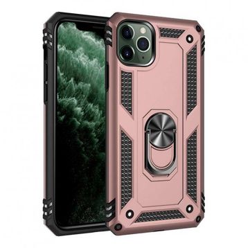 BSSM Sofya Yüzüklü Silikon Kapak - Rose iPhone 11 Pro Kılıf