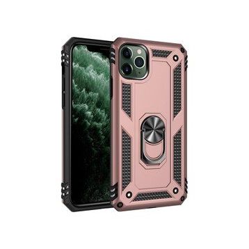 BSSM Sofya Yüzüklü Silikon Kapak - Rose iPhone 11 Pro Kılıf