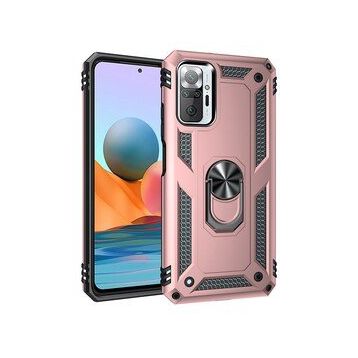 BSSM Sofya Yüzüklü Silikon Kapak - Rose Xiaomi Redmi Note 10 Pro Kılıf
