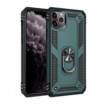 BSSM Sofya Yüzüklü Silikon Kapak - Yeşil iPhone 11 Pro Kılıf