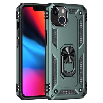 BSSM Sofya Yüzüklü Silikon Kapak - Yeşil iPhone 13 Kılıf