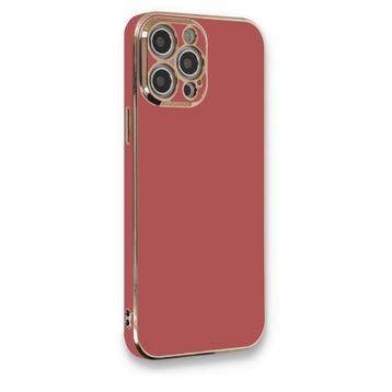 BSSM Volet Silikon - Kırmızı iPhone 12 Pro Max Kılıf