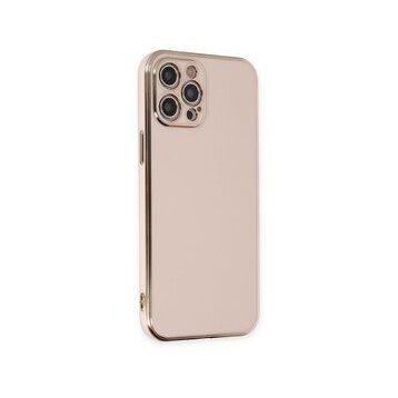 BSSM Volet Silikon - Pembe iPhone 12 Pro Max Kılıf