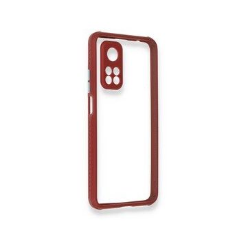 BSSM Xiaomi Mi 10T Pro Miami Şeffaf Silikon Fuşya Kılıf