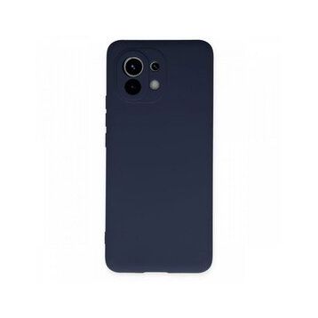 BSSM Xiaomi Mi 11 Kılıf Nano İçi Kadife Silikon Lacivert Kılıf
