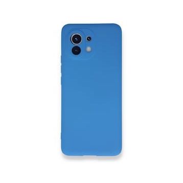 BSSM Xiaomi Mi 11 Kılıf Nano İçi Kadife Silikon Mavi Kılıf