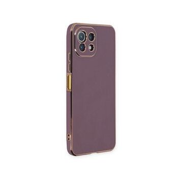 BSSM Xiaomi Mi 11 Lite Volet Silikon Mor Kılıf