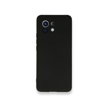 BSSM Xiaomi Mi 11 Nano İçi Kadife Siyah Silikon Kılıf
