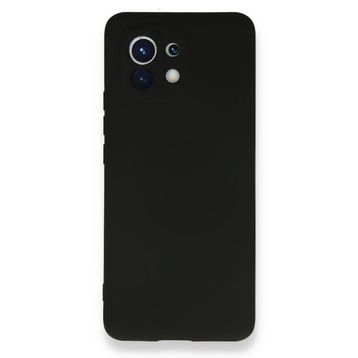 BSSM Xiaomi Mi 11 Nano İçi Kadife Siyah Silikon Kılıf