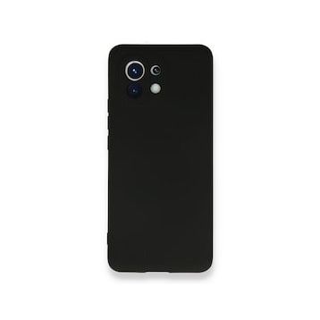 BSSM Xiaomi Mi 11 Nano İçi Kadife Siyah Silikon Kılıf