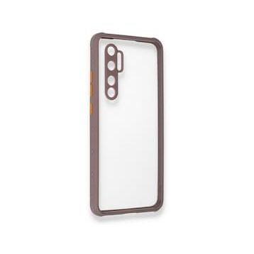 BSSM Xiaomi Mi Note 10 Lite Miami Şeffaf Silikon Açık Mor Kılıf