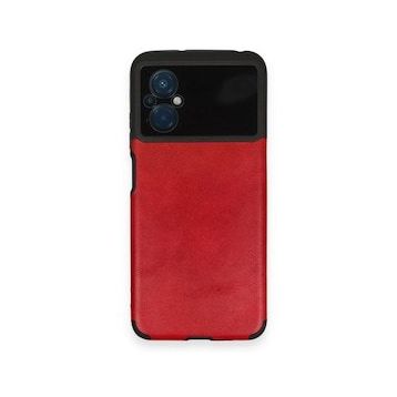 BSSM Xiaomi Poco M5 Loop Deri Silikon Kırmızı Kılıf
