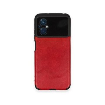 BSSM Xiaomi Poco M5 Loop Deri Silikon Kırmızı Kılıf