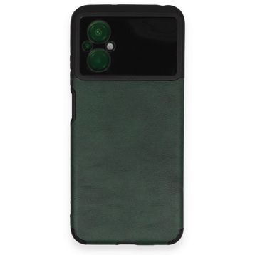 BSSM Xiaomi Poco M5 Loop Deri Silikon Yeşil Kılıf