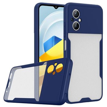 BSSM Xiaomi Poco M5 Platin Silikon Lacivert Kılıf