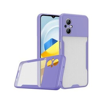 BSSM Xiaomi Poco M5 Platin Silikon Lila Kılıf