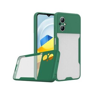 BSSM Xiaomi Poco M5 Platin Silikon Yeşil Kılıf