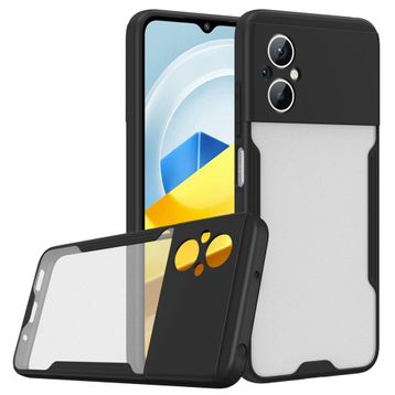 BSSM Xiaomi Poco M5 Platin Siyah Silikon Kılıf