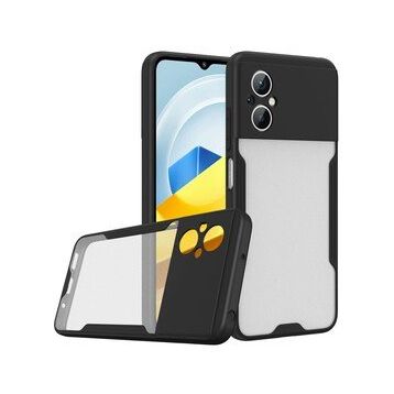 BSSM Xiaomi Poco M5 Platin Siyah Silikon Kılıf