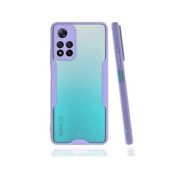 BSSM Xiaomi Redmi Note 11 Pro Plus 5G Platin Silikon Lila Kılıf