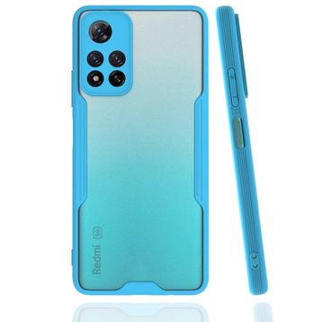 BSSM Xiaomi Redmi Note 11 Pro Plus 5G Platin Silikon Mavi Kılıf