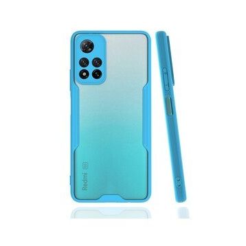 BSSM Xiaomi Redmi Note 11 Pro Plus 5G Platin Silikon Mavi Kılıf
