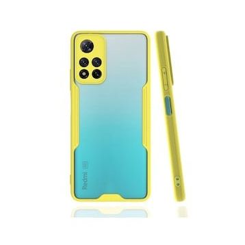 BSSM Xiaomi Redmi Note 11 Pro Plus 5G Platin Silikon Sarı Kılıf