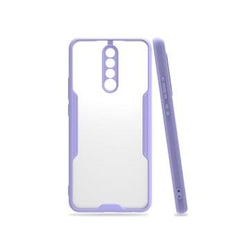 BSSM Xiaomi Redmi Note 8 Pro Platin Silikon Lila Kılıf