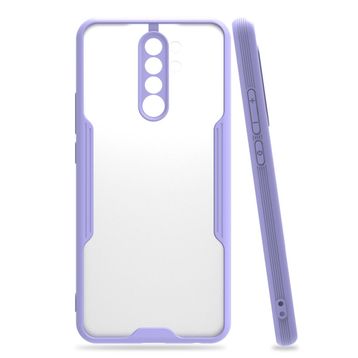 BSSM Xiaomi Redmi Note 8 Pro Platin Silikon Lila Kılıf