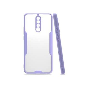 BSSM Xiaomi Redmi Note 8 Pro Platin Silikon Lila Kılıf