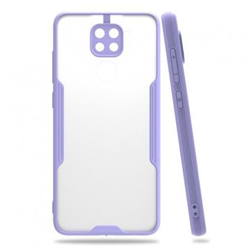 BSSM Xiaomi Redmi Note 9 Platin Silikon Lila Kılıf