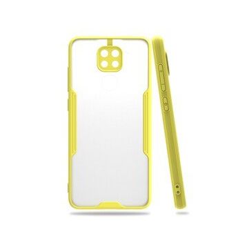 BSSM Xiaomi Redmi Note 9 Platin Silikon Sarı Kılıf