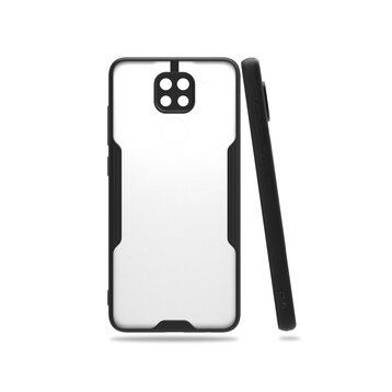 BSSM Xiaomi Redmi Note 9 Platin Siyah Silikon Kılıf