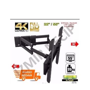 BT Bayır Teknoloji Axen 50 İnç Çift Kollu Hareketli Lcd Led Tv Askı Aparatı