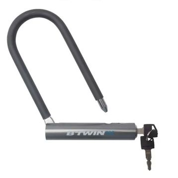 Btwin 500 U Gri Bisiklet Kilidi