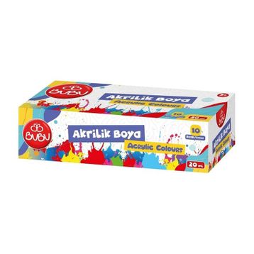 Bu-Bu 10 Renk 20 ml Akrilik Boya