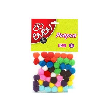 Bu-Bu 3 cm 50'li Karma Fosforlu Ponpon