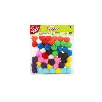 Bu-Bu 3 cm 50'li Karma Fosforlu Ponpon