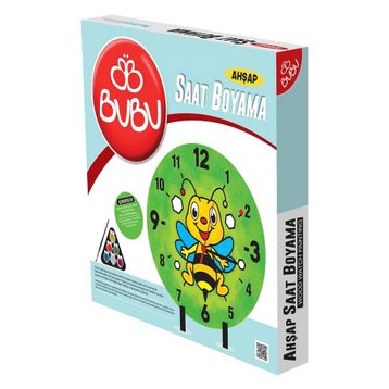 Bu-Bu AC0008 Ahşap Saat Boyama