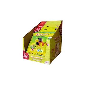 Bu-Bu APS001 3D Boyamalı Hayvanlar Serisi Ahşap Puzzle Set