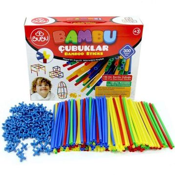 Bu-Bu BC0001 Bambu 300 Parça Çubuklar