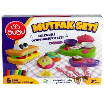 Bu-Bu BUBU-OH0015 Mutfak L Oyun Hamuru Seti