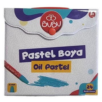 Bu-Bu BUBU-PAS003 24 Renk Çantalı Pastel Boya