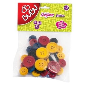 Bu-Bu HS0007 1.2-2.5 cm 40'lı Renkli Düğme