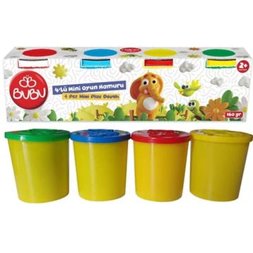 Bu-Bu OH0004 Mini 4'lü Oyun Hamuru