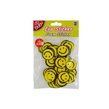 Bu-Bu STS030 Gülen Yüz Orta Eva Sticker